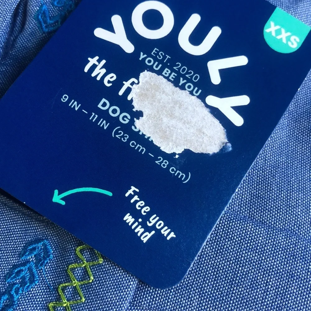 NWT Youly Free Spirit Dog Shirt XXS